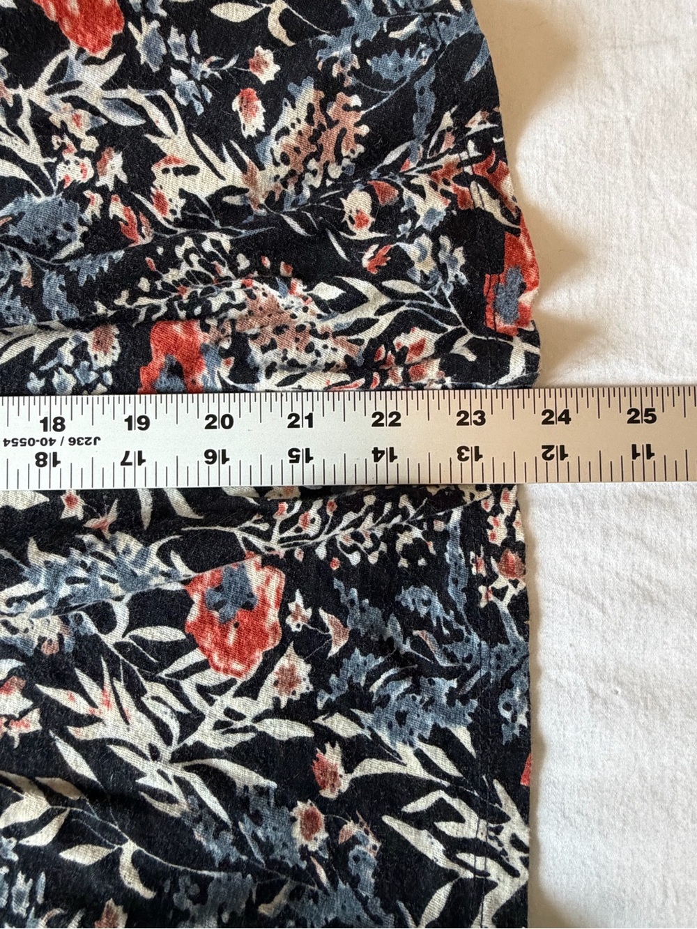 Lucky Brand Floral Peasant Shirt V Neck with Pleating Boho Wedtern Size Large - Picture 15 of 15